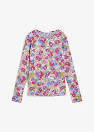 Langarmshirt mit Blumenprint, bonprix