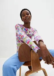 Langarmshirt mit Blumenprint, bonprix