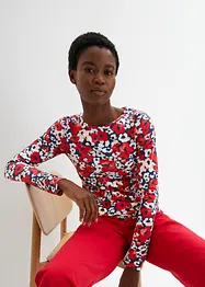 Langarmshirt mit Blumenprint, bonprix
