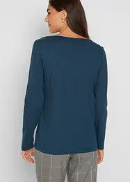 Lot de 2 T-shirts manches longues près du corps, bonprix