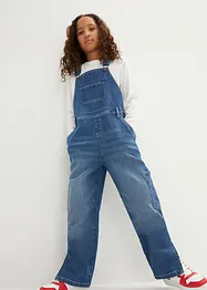 Jeans-Latzhose Mid Waist, bonprix