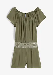 Jumpsuit gecrincelt mit Stickerei, bonprix