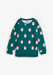 Weihnachts-Sweatshirt mit Vokuhila Saum, bonprix