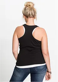 2er-Pack Ripp-Tanktop, bonprix