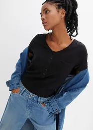 T-Shirt aus Baumwoll-Viskose-Mix, bonprix