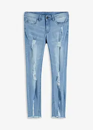 Super Skinny-Jeans verkürzt mit Destroy, bonprix