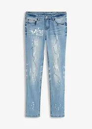 Straight-Jeans Mid Waist, Print, bonprix