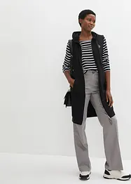 Long gilet sans manches en molleton, bonprix