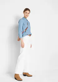 Wide-Leg-Jeans, Mid Waist, Stretch, bonprix