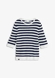 T-shirt en maille, manches coudes, bonprix