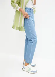 Jean mom taille haute, extensible, bonprix