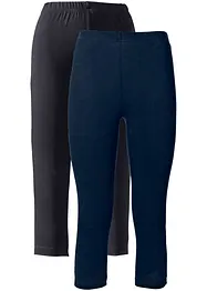 Lot de 2 leggings corsaire étroits, bonprix