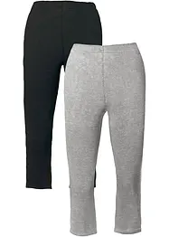 Schmal geschnittene Capri-Leggings (2er Pack), bonprix