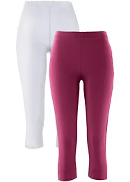 Schmal geschnittene Capri-Leggings (2er Pack), bonprix