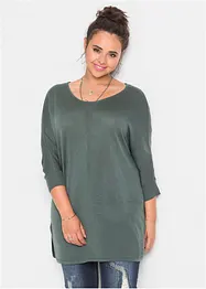 Pull en fine maille manches 3/4, bonprix