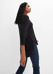 Shirt mit 3/4 Arm aus Viskose-Elasthan-Mix, bonprix