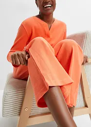 Pyjama aus Waffeljersey, bonprix