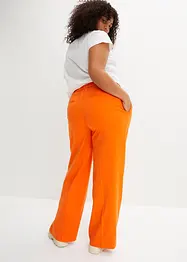 Pantalon large à pinces en polyester recyclé, bonprix