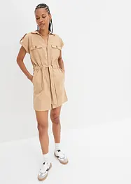 Robe en twill de coton élastiqué, bonprix