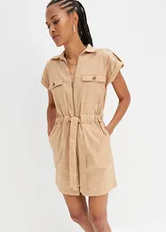 Robe en twill de coton élastiqué, bonprix