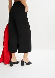 Jupe-culotte à taille élastiquée et revers, bonprix