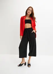 Jupe-culotte à taille élastiquée et revers, bonprix