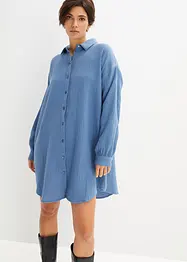 Chemisier long et ample en gaze de coton, bonprix