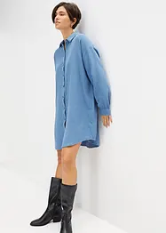 Chemisier long et ample en gaze de coton, bonprix