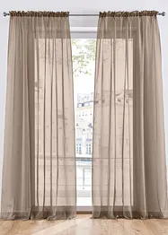 Lot de 2 voilages unis, bonprix