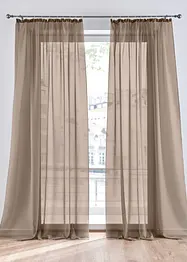 Lot de 2 voilages unis, bonprix