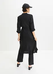 Kleid mit Taschen aus Leinen-Viskose-Mix, bonprix