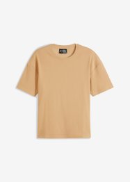 T-Shirt mit Bio Baumwolle in Ripp-Qualität, Loose Fit, RAINBOW