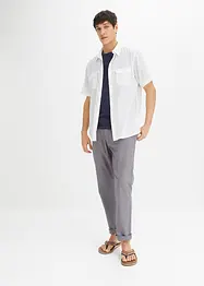 Pantalon chino en lin majoritaire Regular Fit, Straight, bonprix