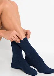 Socken mit druckfreiem Bündchen mit Bio Baumwolle (4er Pack), bonprix