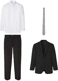 Anzug mit Hemd und Krawatte (4-tlg.Set), Regular Fit, bonprix