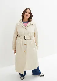 Manteau trench longueur mollet à capuche amovible, bonprix