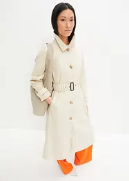 Manteau trench longueur mollet à capuche amovible, bonprix
