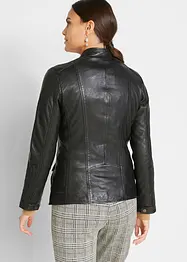 Veste en cuir nappa d’agneau, bonprix