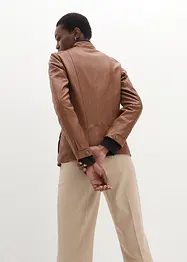 Veste en cuir nappa d’agneau, bonprix