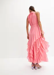 Robe volantée en crêpe, bonprix