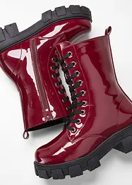 Boots à lacets vernies, bonprix
