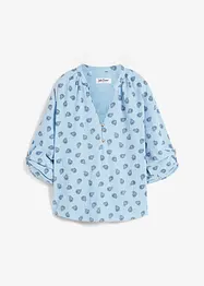 Oversize-Bluse aus luftigem Musselin, bonprix