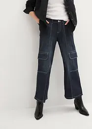 Cargo Jeans Mid Waist, cropped, John Baner JEANSWEAR