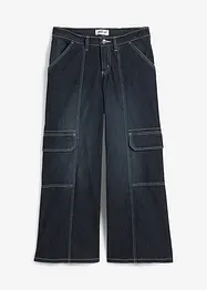 Cargo Jeans Mid Waist, cropped, John Baner JEANSWEAR