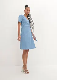 Robe en jean, effet portefeuille, bonprix