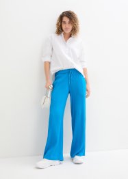 Pantalon large à effet froissé et taille haute entièrement élastiquée, bpc bonprix collection
