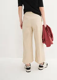 High Waist-Twillhose, 7/8-Länge, bpc bonprix collection