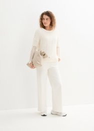 Verkürzter Oversize Pullover aus Bändchengarn, bpc bonprix collection