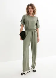 Jersey-Jumpsuit mit weitem Bein, bonprix