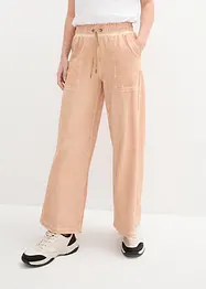 High-Waist-Sweathose mit Cargo Details, knöchelfrei, bonprix